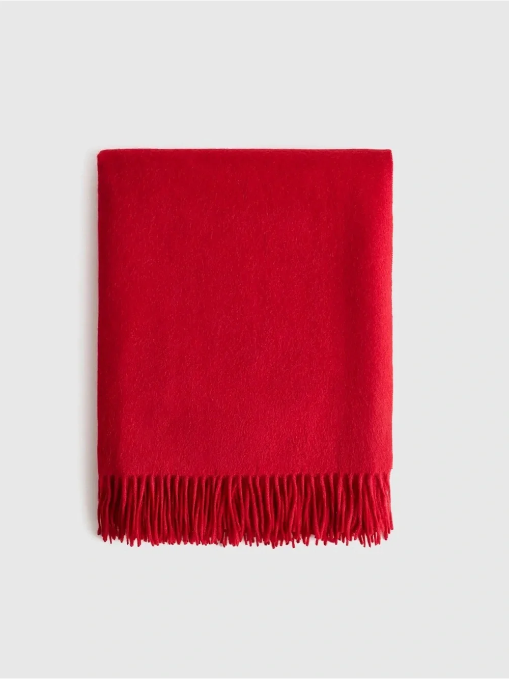Quince Mongolian Cashmere Throw - Red, 50x70 - Retail $164